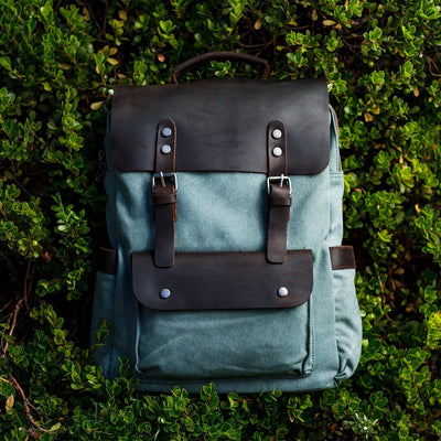 Sac à dos en toile pour ordinateur portable | HELSINKI - Artisanat de qualité, conçu pour durer